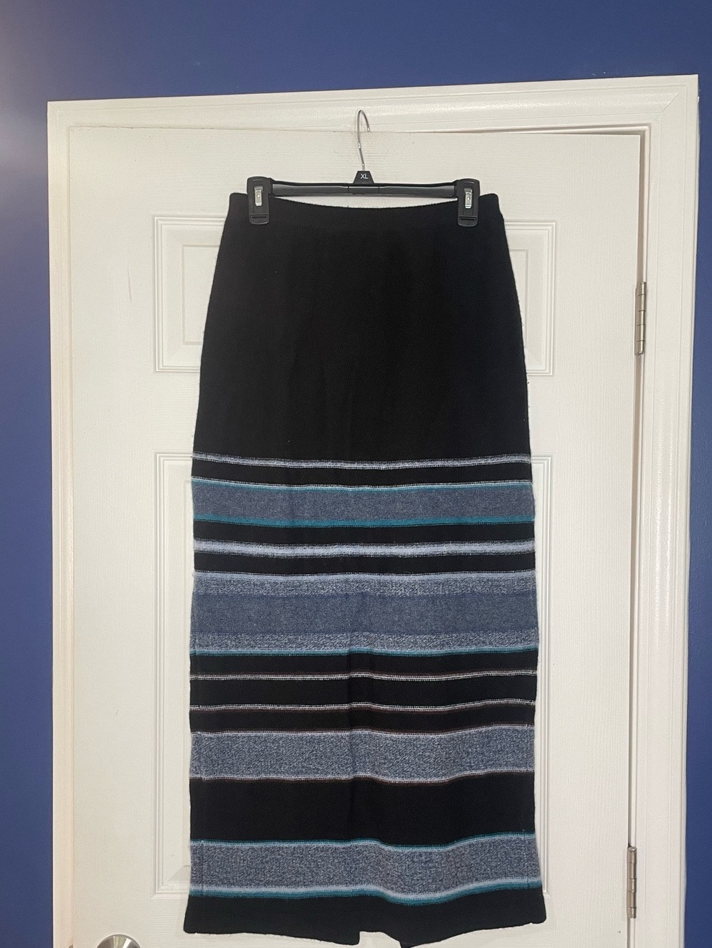 Double D Ranch Lambswool Knit striped Skirt - Small